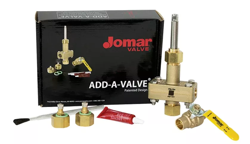 1-1/2" Jomar Valve Add-A-Valve, Emergency Shutoff Device, Standard Brass