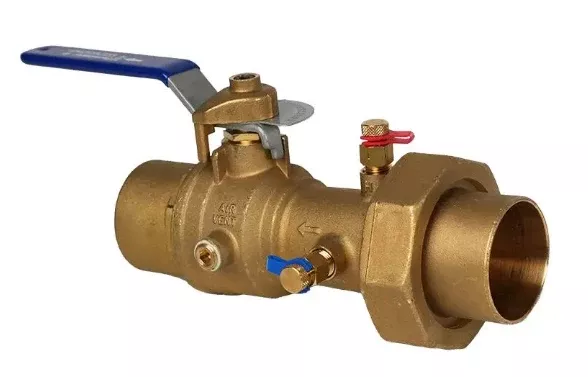 1-1/2" Jomar Valve Terminator B, Manual Balancing Valve, Quarter Turn, Fixed Orifice, Brass, NPT Threaded, 600 WOG