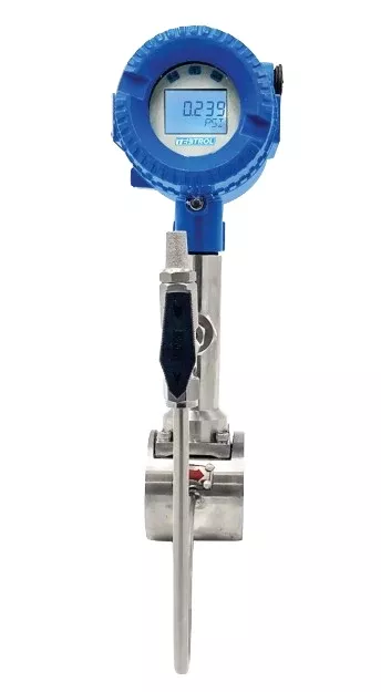 1-1/2" Tek-Trol Tek-Vor 1300C-040S-W-R-M-1-B, Wafer Style, Direct Mount, Bluetooth Diagnostics, Standard Vortex Flow Meter