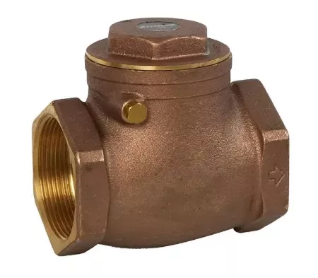 1-1/4" Jomar Valve T-501, Horizontal Swing Check Valve, Brass, NPT Threaded, Class 125, 200 WOG