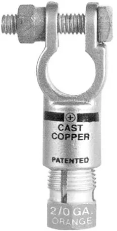 1 & 2 AWG Top Post Compression Battery Terminal Set - 5 Pack