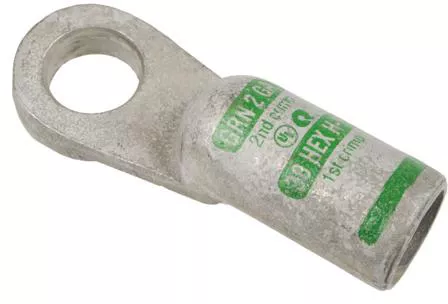 1 AWG Straight Battery Terminal for Agricultural Equipment Electrical Systems