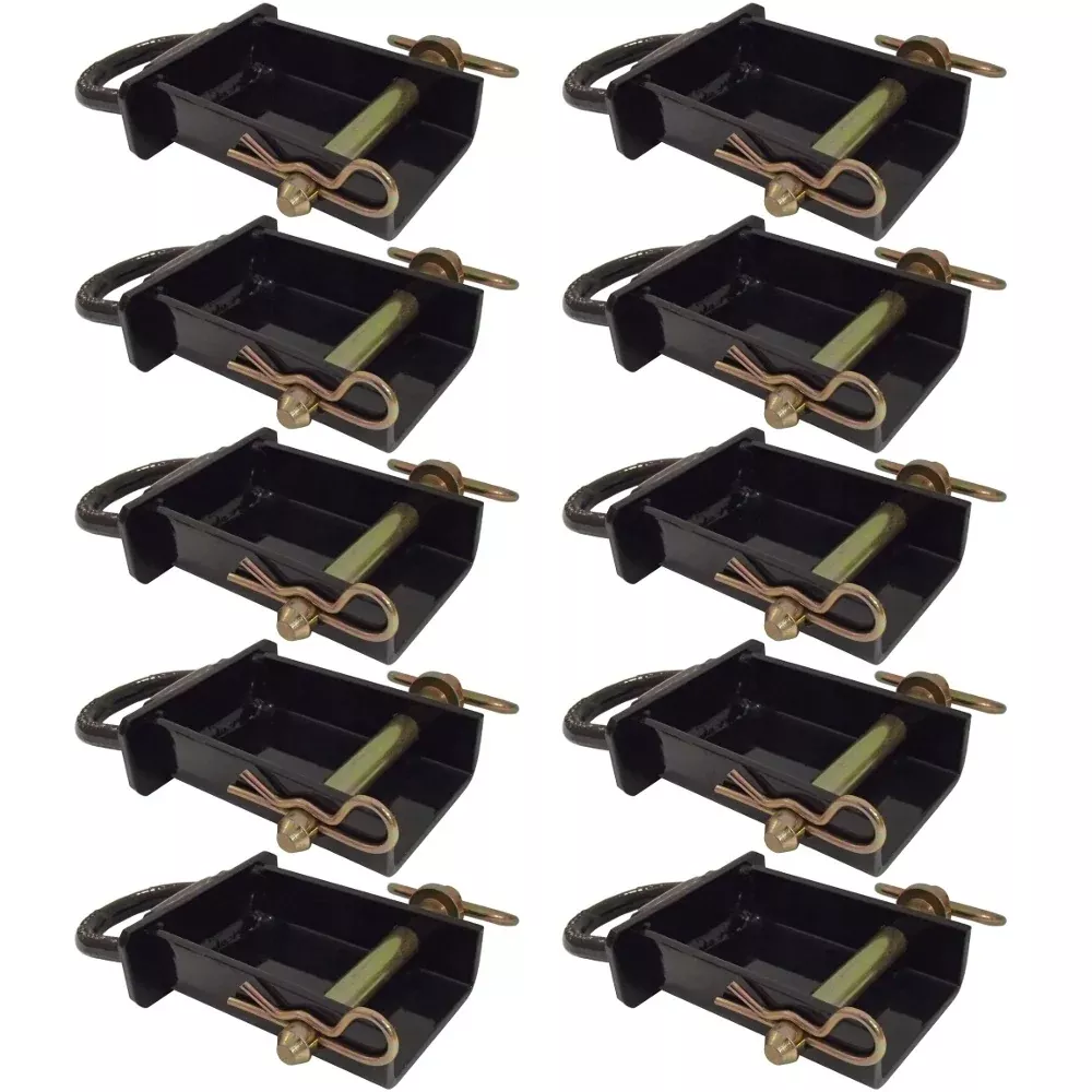 (10-Pk) New Removable Stake Pocket D-Rings For Flatbeds Trucks Trailers