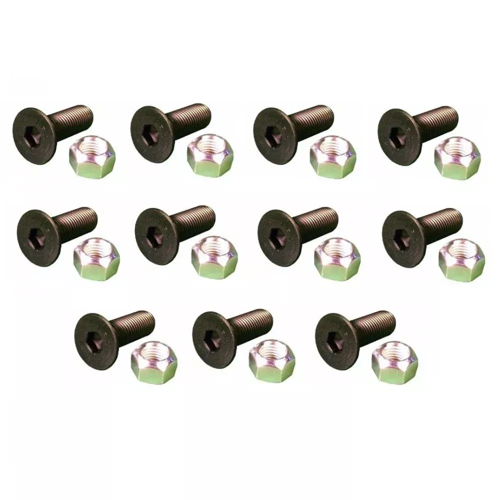 (11) Replacement Screws & (11) Replacement Nuts Fits CAT Models 5/8" x 2.5"