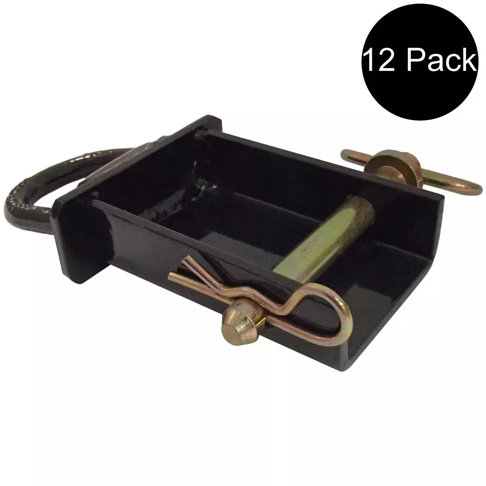 12 Removable Stake Pocket D-Rings for Flatbed & Utility Trailers with Pockets