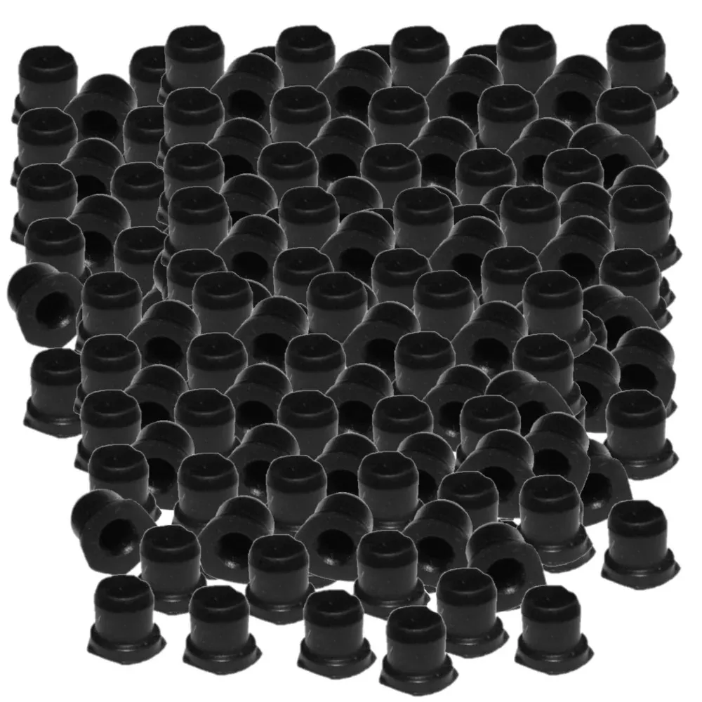 (150 Pack) Brake Bleeder Screw Caps Grease Zerk Fitting Cap Rubber Dust Cover