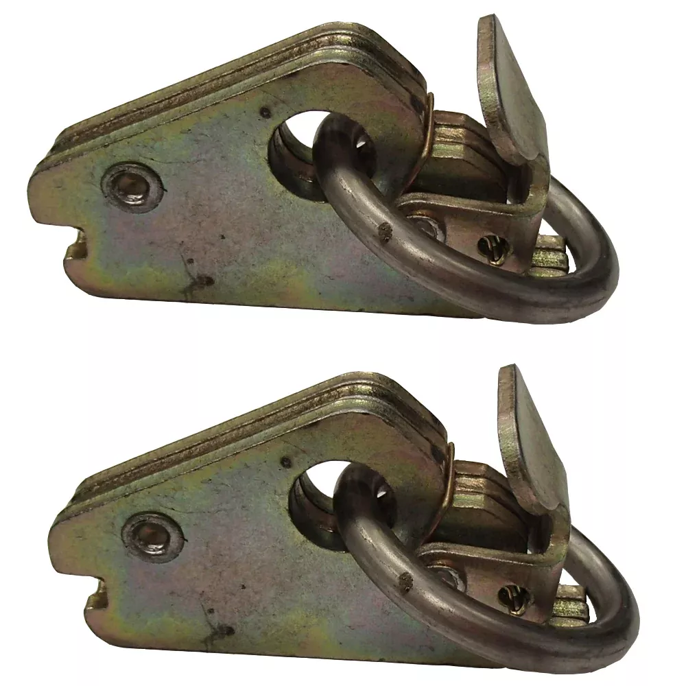 (2) E Track O Ring Fitting for Enclosed Trailer Toy Hauler Truck Cargo Tie Down