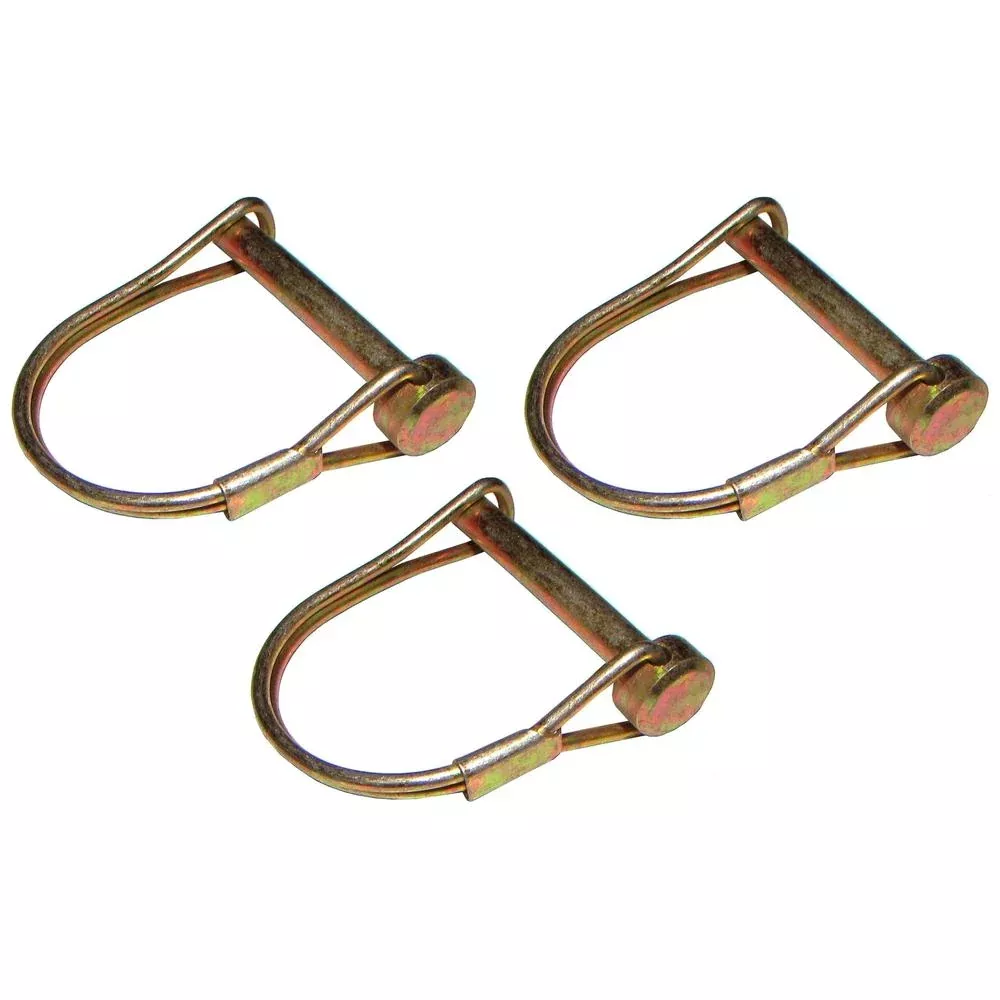 (3) PTO Lock Pin 1/4" Diameter 1-3/4" Usable Length Round PTO Shaft Locking Pins