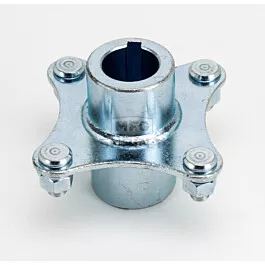4 Bolt Hub for 1" Live Axle with 1/4" Keyway for 5" & 6" Steel Wheels