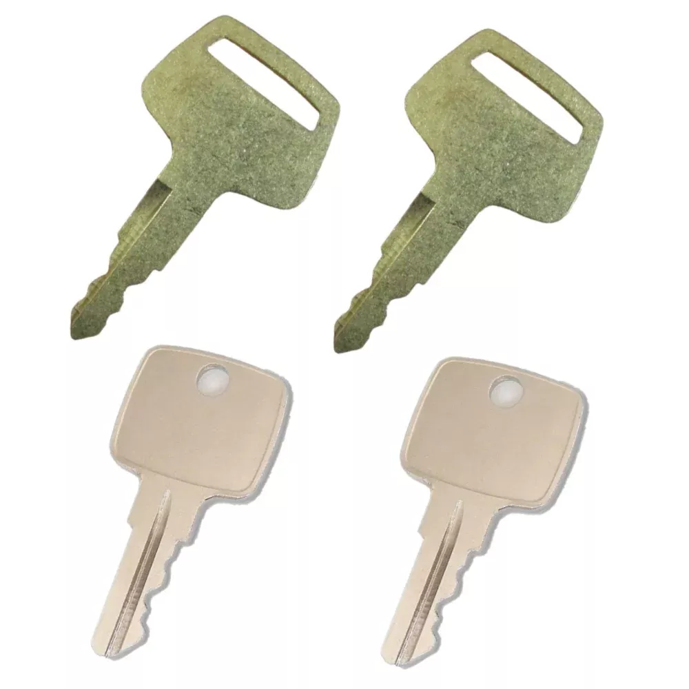 (4) Heavy Equipment Ignition Keys Fits John Deere (2 Each of 2 Keys)