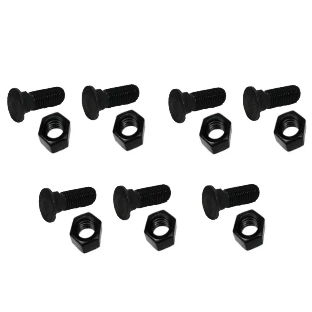 7 - Plow Bolt & Nut for Blades / Cutting Edge, 5/8-11x2 1/4 - Grade 8, Dome Head