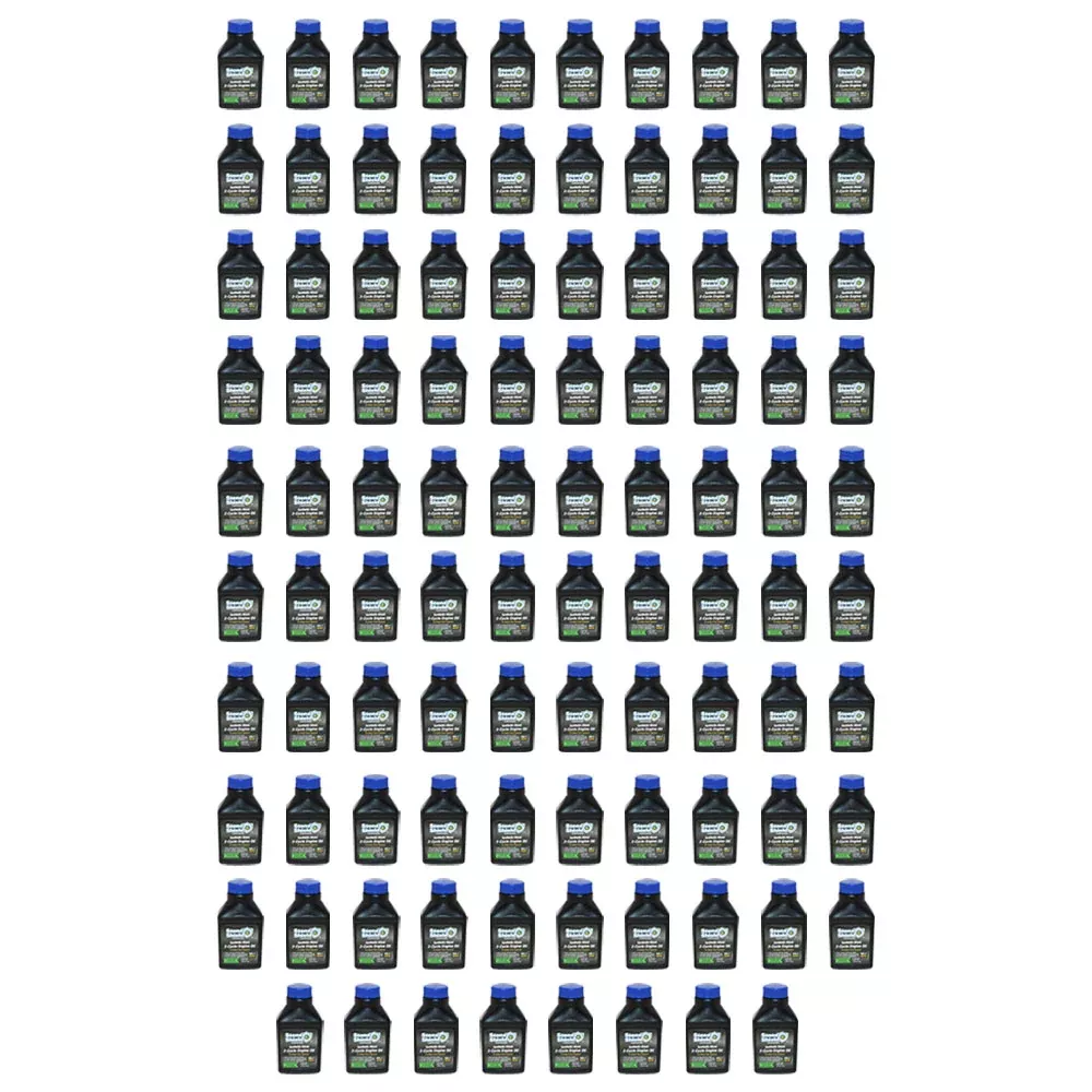 (98) New Aftermarket Replacement 2.6 oz Bottles of 2-Cycle Engine Oil