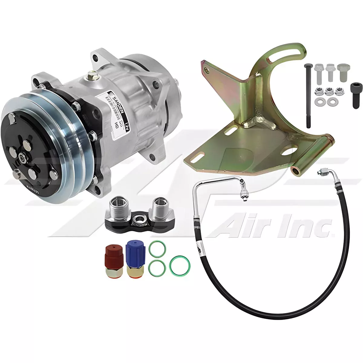 Air Conditioning Conversion Kit for Ford 7810 - Rotary Tecumseh HR980 to Sanden