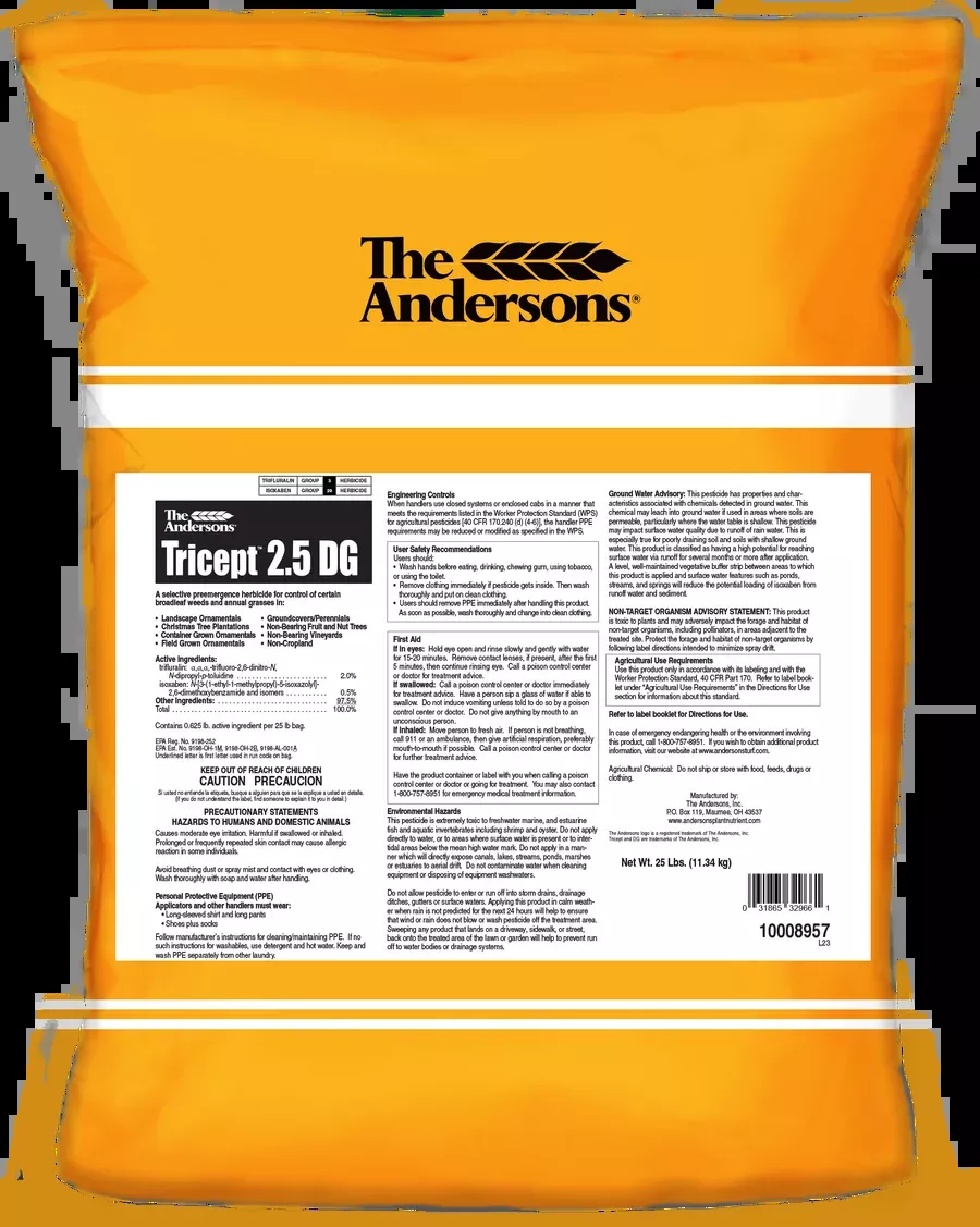 The Andersons Tricept 2.5 DG Pre-Emergent Herbicide 25 LB