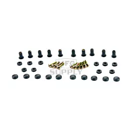 Bolts, Inserts & Caps for attaching Windshield to Snowmobile
