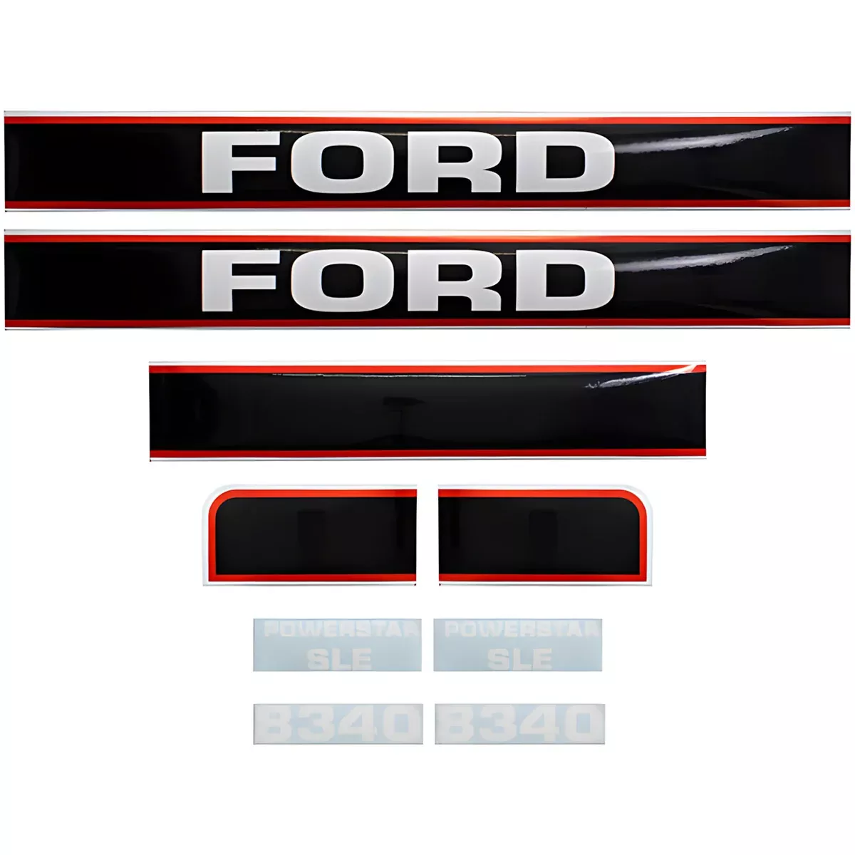 Decal Set for Ford 8340 Mylar - Hood Only
