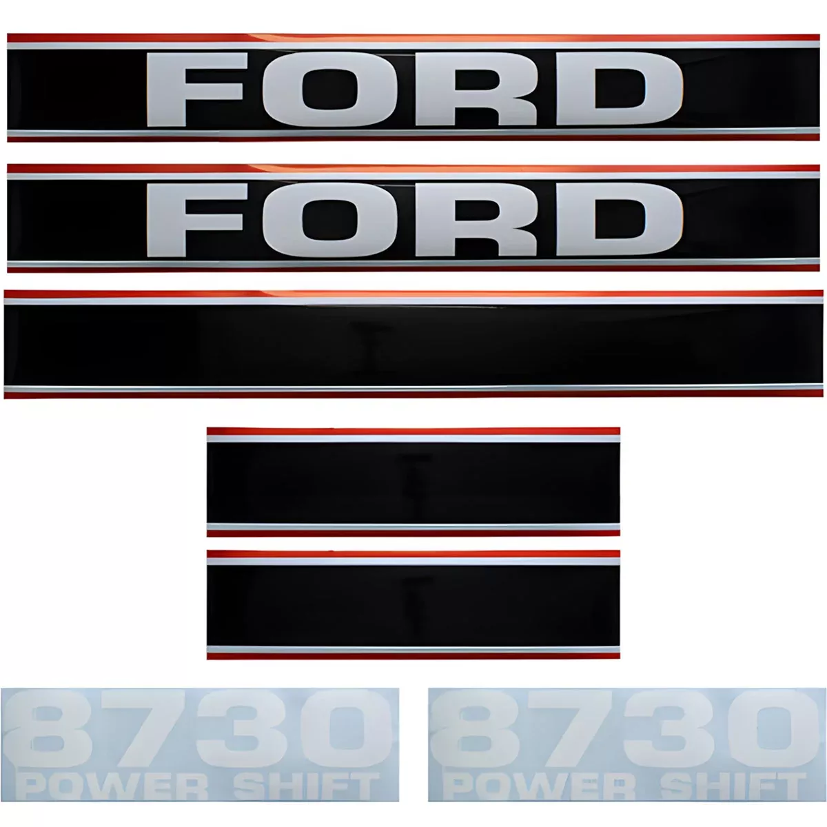 Decal Set for Ford 8730 Mylar - Hood Only