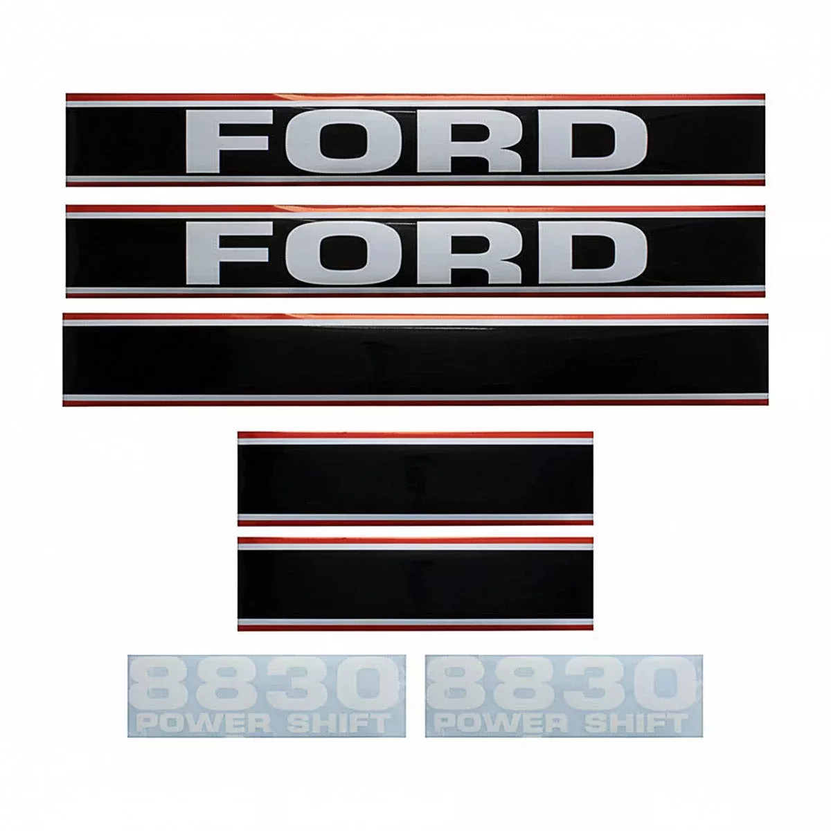 Decal Set for Ford 8830 Mylar - Hood Only