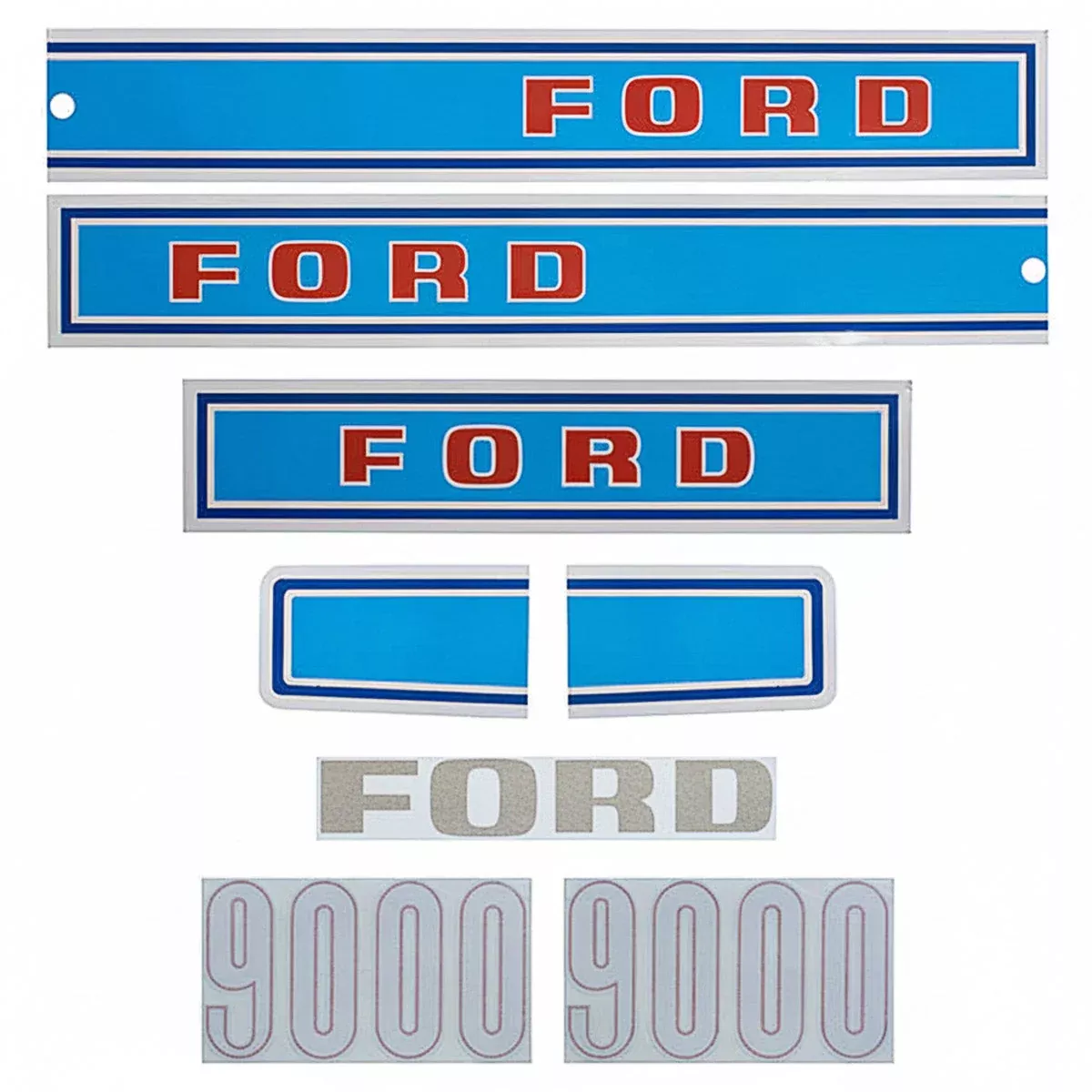 Decal Set for Ford 9000 Mylar - Hood Only