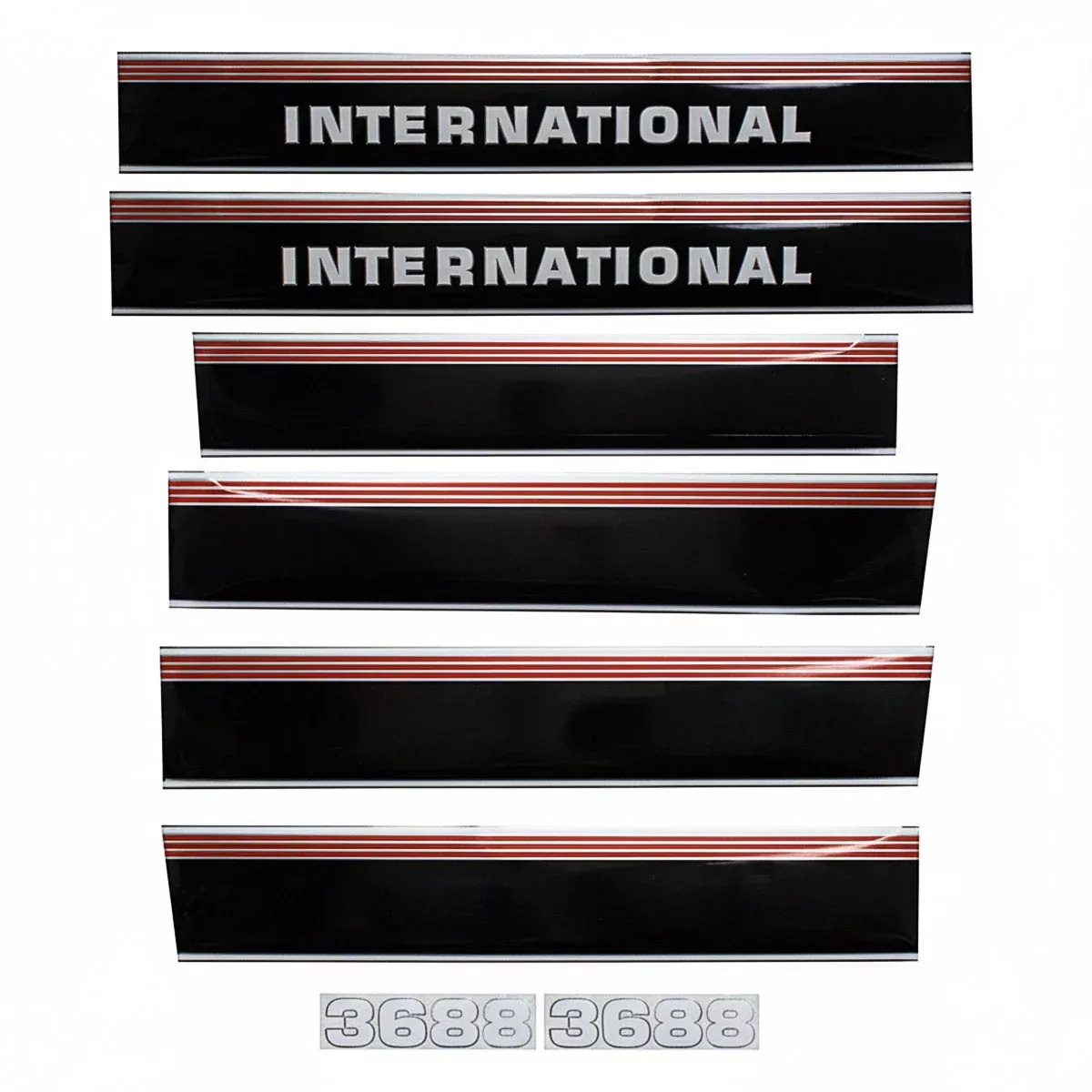 Decal Set for International / Farmall 3688 Mylar - Hood & Cab Decals