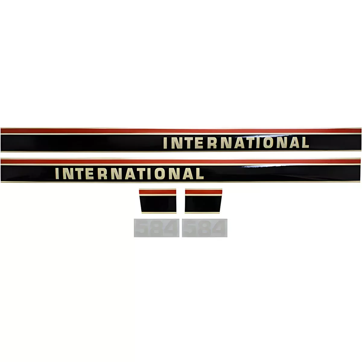 Decal Set for International / Farmall 584 Mylar - Hood Only
