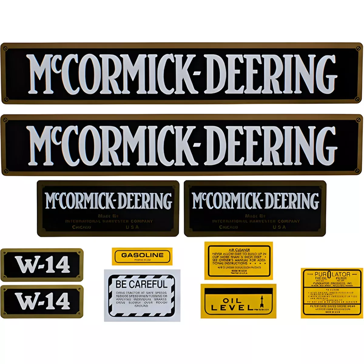 Decal Set for International / Farmall W-14 Mylar