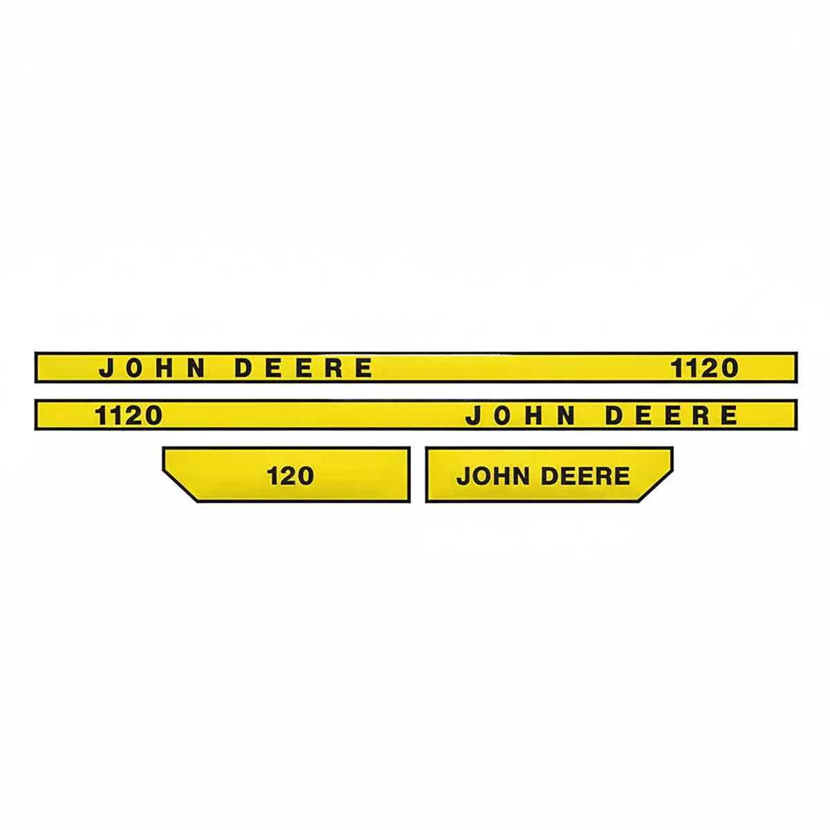 Decal Set for John Deere 1120 Mylar - Hood Only