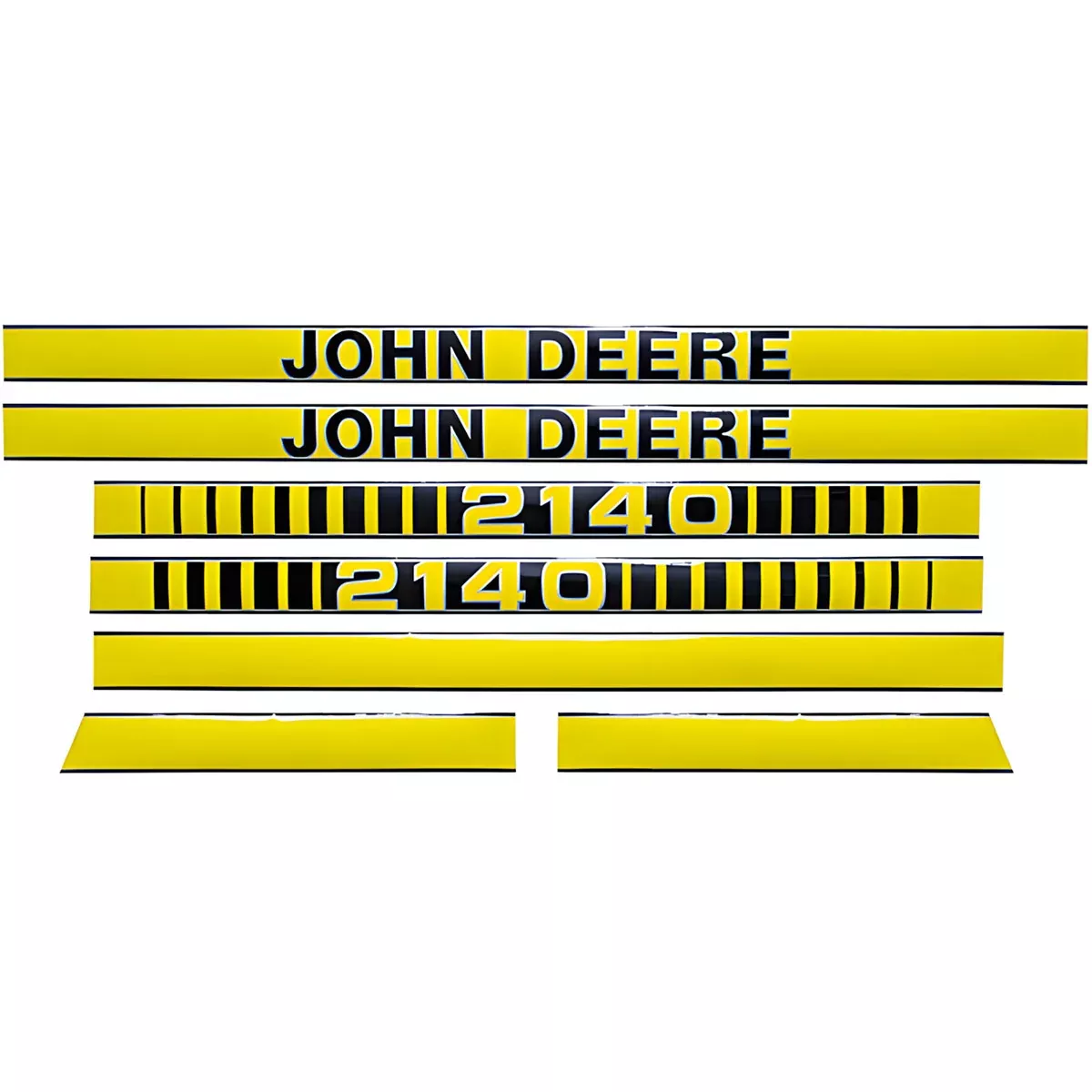 Decal Set for John Deere 2140 From S#430000 Mylar - Hood Only - Tiger Stripe