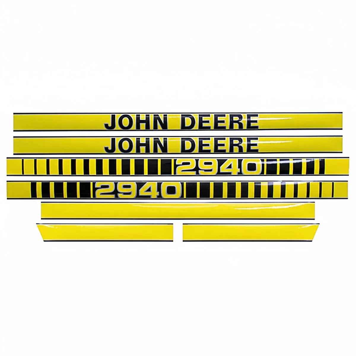 Decal Set for John Deere 2940 Late Mylar - Hood Only