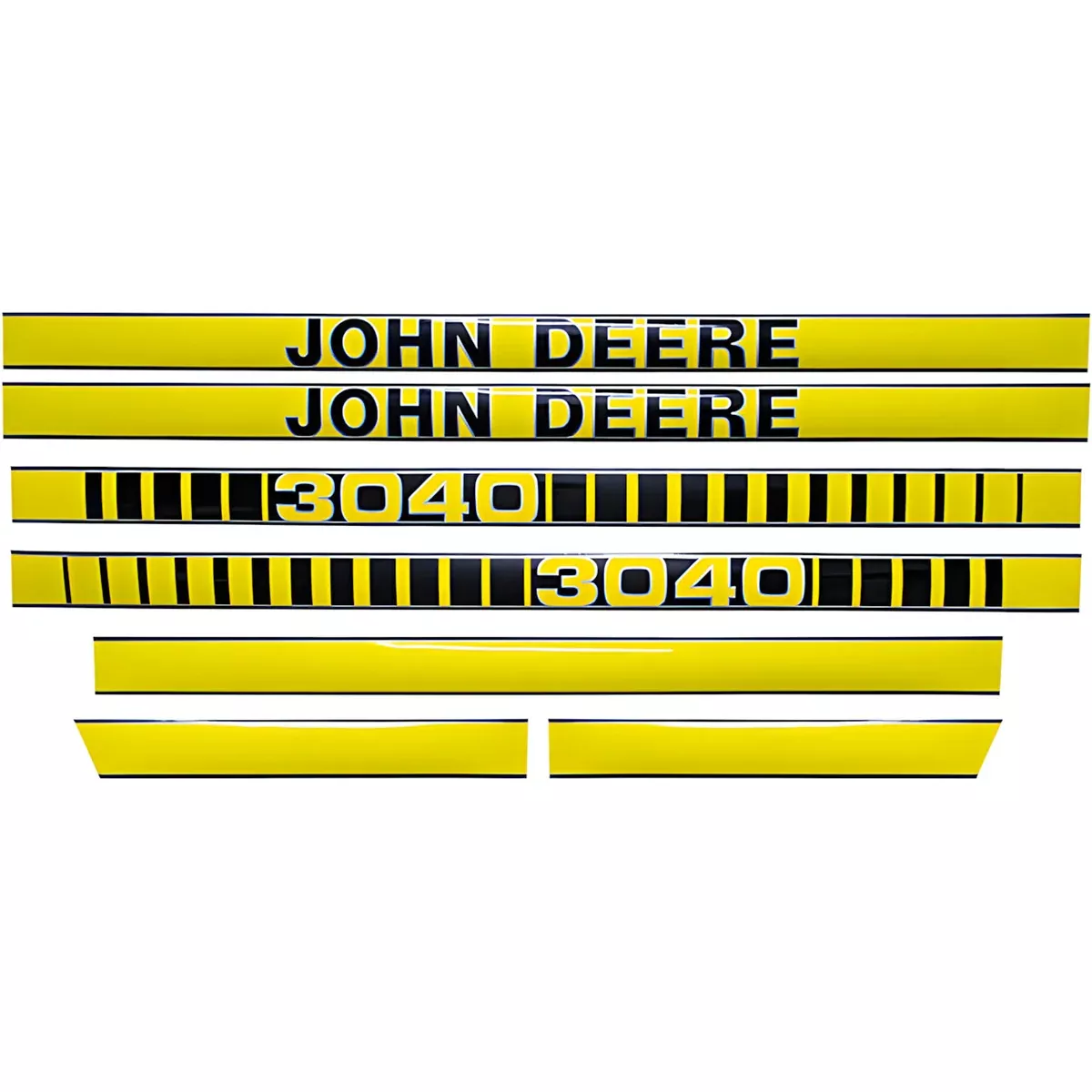 Decal Set for John Deere 3040 From S#430000 Mylar - Hood Only
