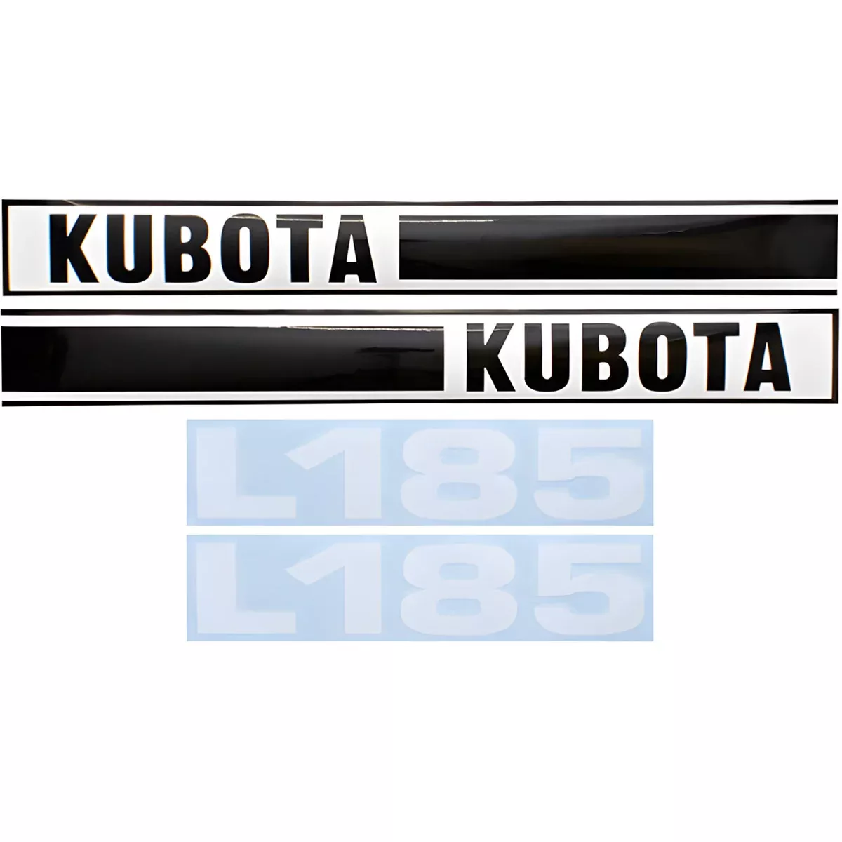 Decal Set for Kubota L185 Mylar - Hood Only