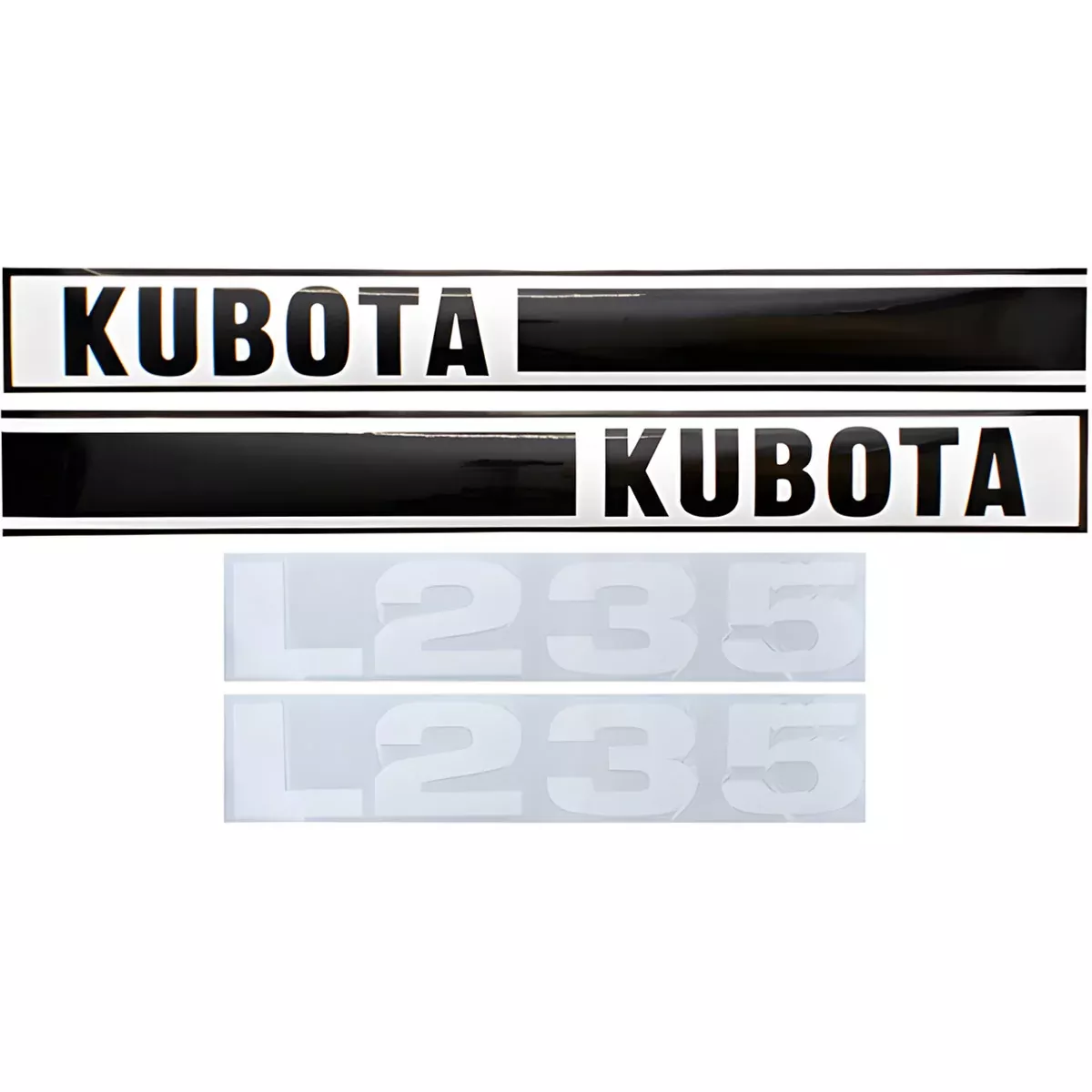 Decal Set for Kubota L235 Mylar - Hood Only