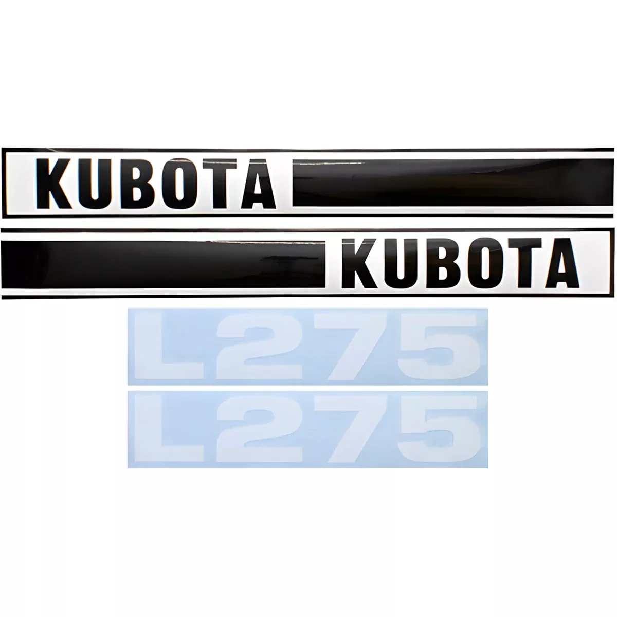 Decal Set for Kubota L275 Mylar - Hood Only