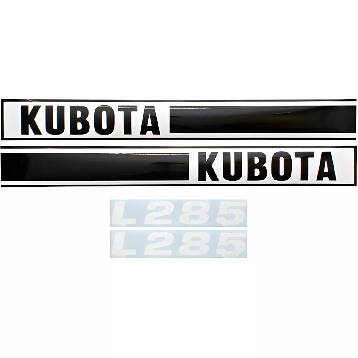 Decal Set for Kubota L285 Mylar - Hood Only