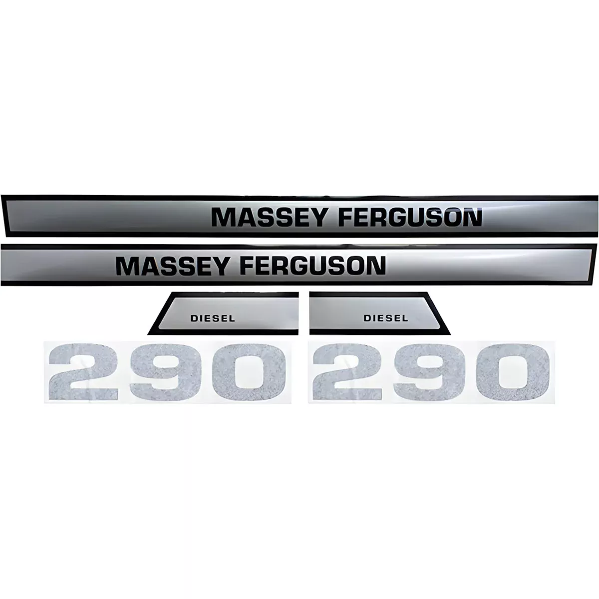 Decal Set for Massey Ferguson 290 Mylar - Hood Only