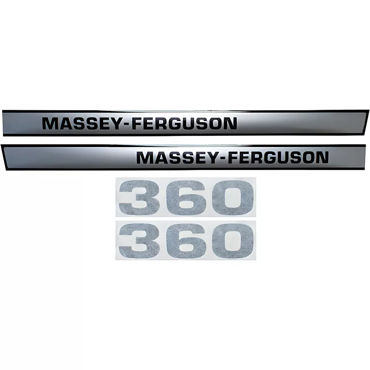 Decal Set for Massey Ferguson 360 Mylar - Hood Only