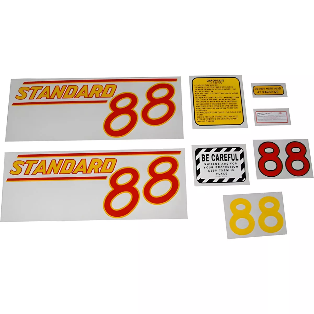 Decal Set for Oliver 88 Standard Gas Mylar - Red Numbers