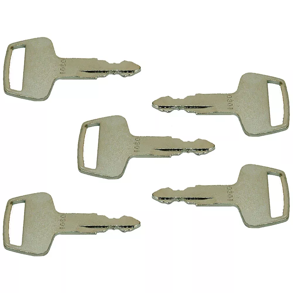 Five (5) 5080 Keys Fits Chieftain & Fits International Excavator 029 5080