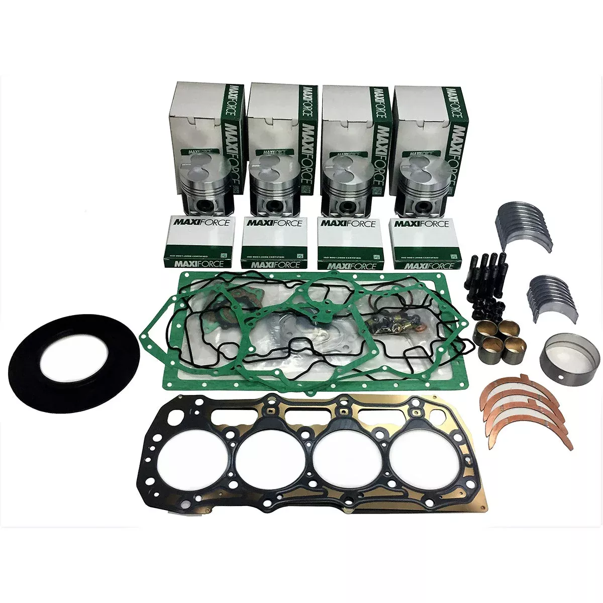 Maxiforce Basic Engine Kit, 0.50MM Pistons, .010" Main Bearings, Standard Rod Bearings, 400 Series for Perkins
