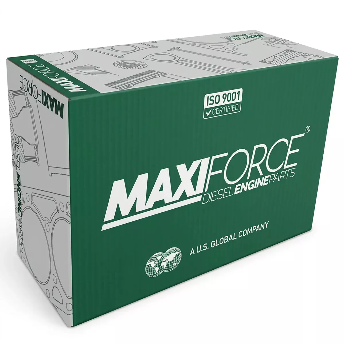 Maxiforce Basic Engine Kit, Standard Pistons, .010" Main Bearings, .010" Rod Bearings, Standard 404D-22T for Perkins