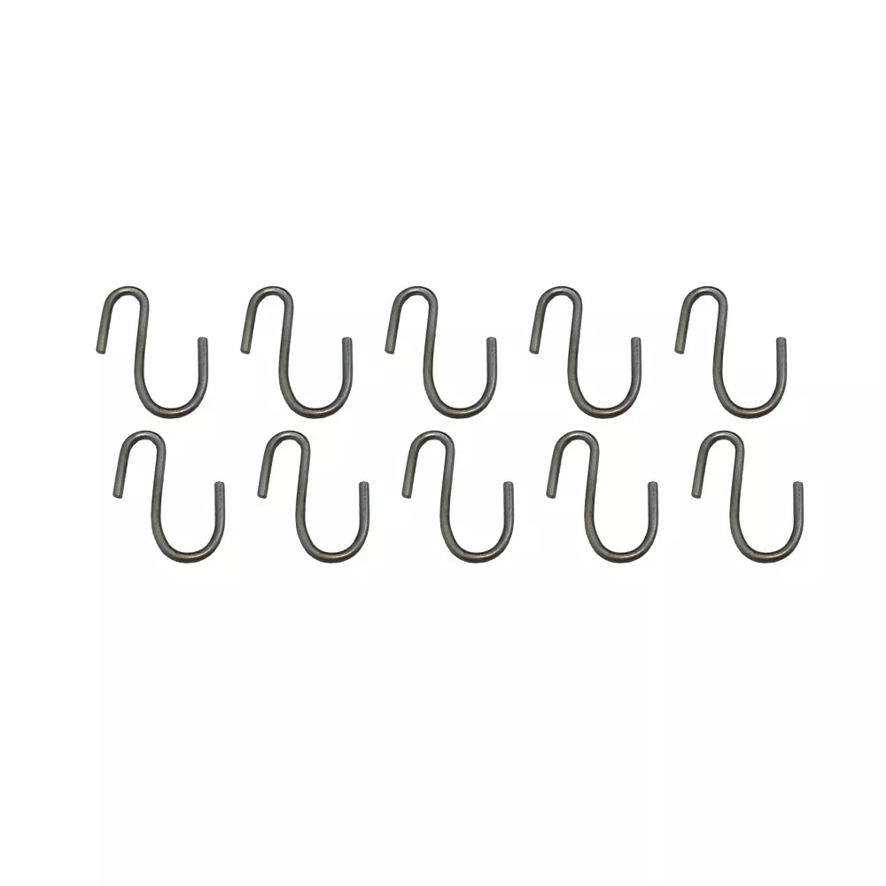 New Aftermarket Replacement Set of 10 S Hooks 3/16" Diameter S Shaped Hooks