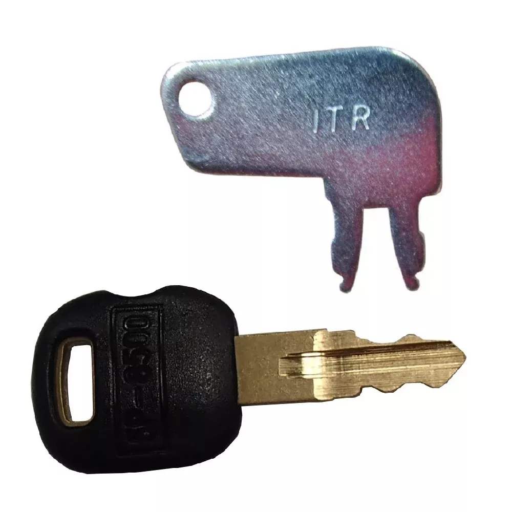 Old-Style 5P8500 Ignition Key & 8H5306 Battery Disconnect Keys Fits Caterpillar