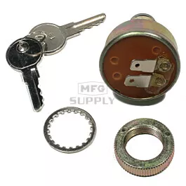Polaris Aftermarket Ignition Switch with Keys for Various 1991-1999 Manual Start Model Snowmobiles