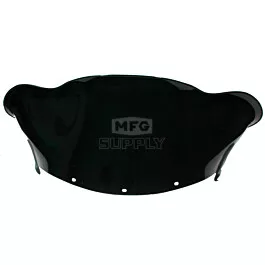 Polaris Low Flared Solid Black Windshield