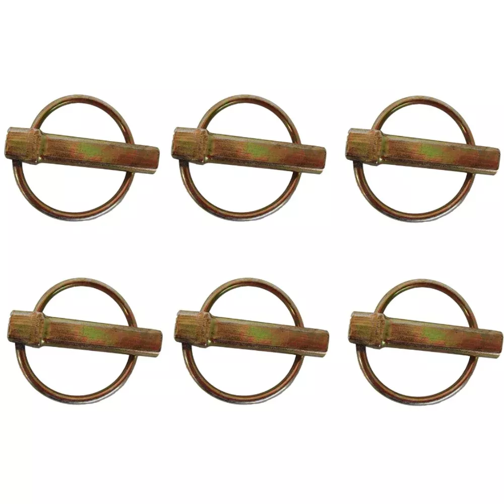 Qty 6 Farm Tractor Implement Linch Lynch Pin Clip 7/16" x 1-1/2" Useable PN07