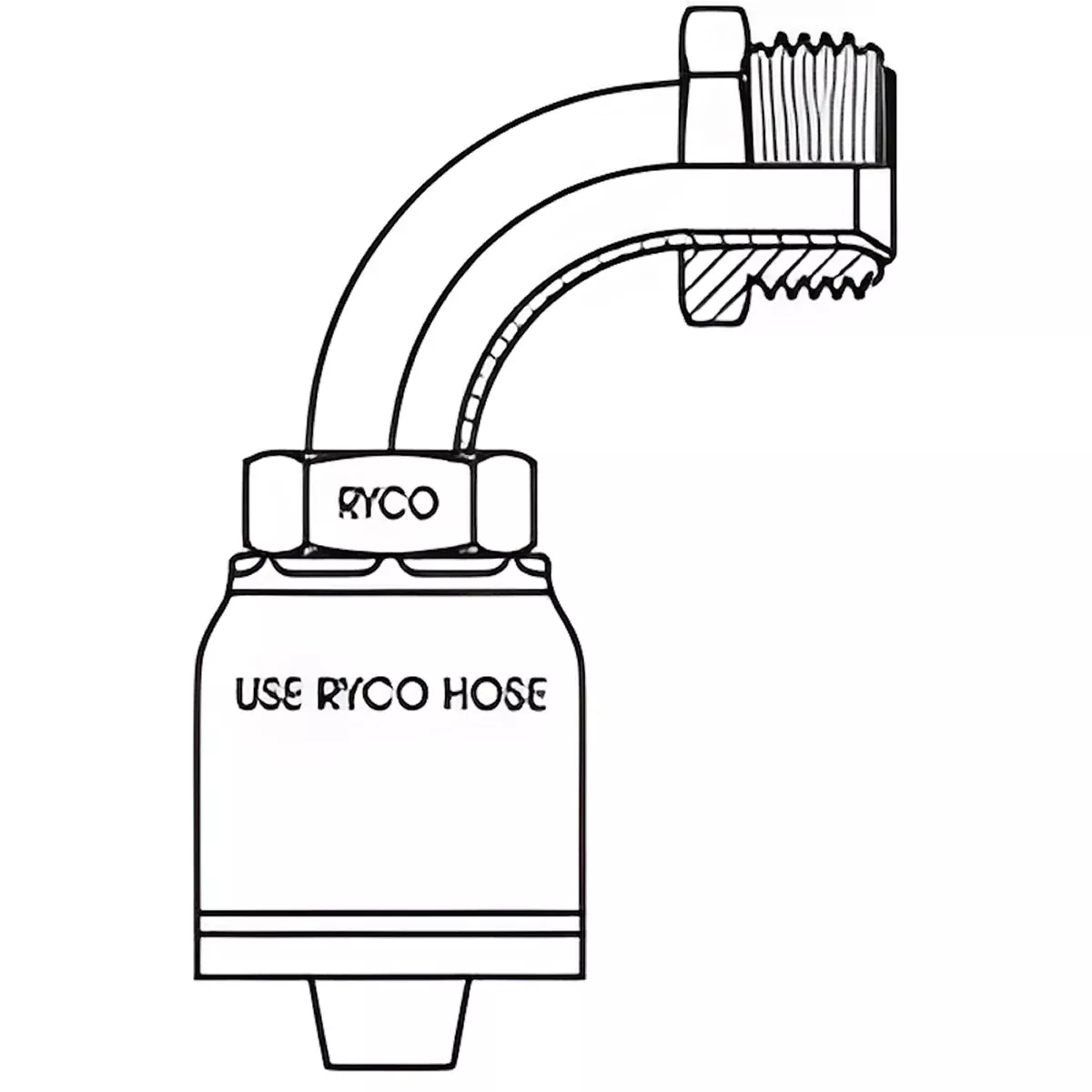 SAE MALE INVRTD FLARE 90 BEND WITH 7/16 INCH THREAD FOR 1/4 INCH HOSE