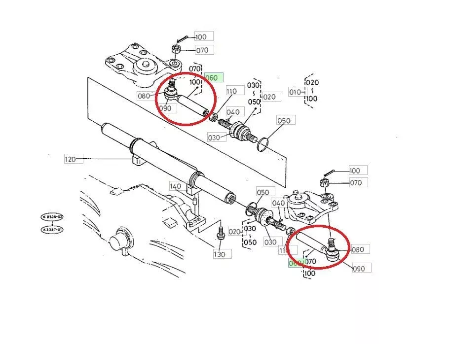 Tie Rod Assy Fits Kubota M7950DT-S