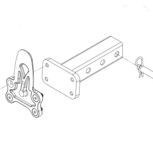 UMount Attachment 10441 Receiver Mount - 2" Straight