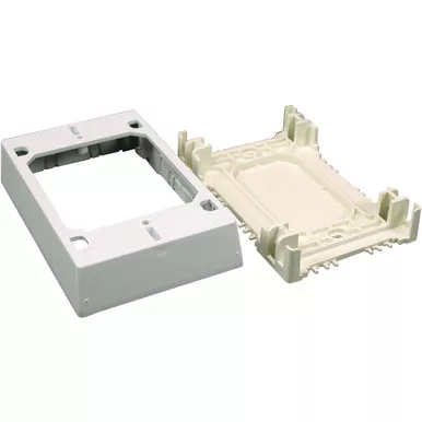 Wiremold CordMate White Plastic 1-3-4 In. Extra Deep Outlet Box NMW35 554448