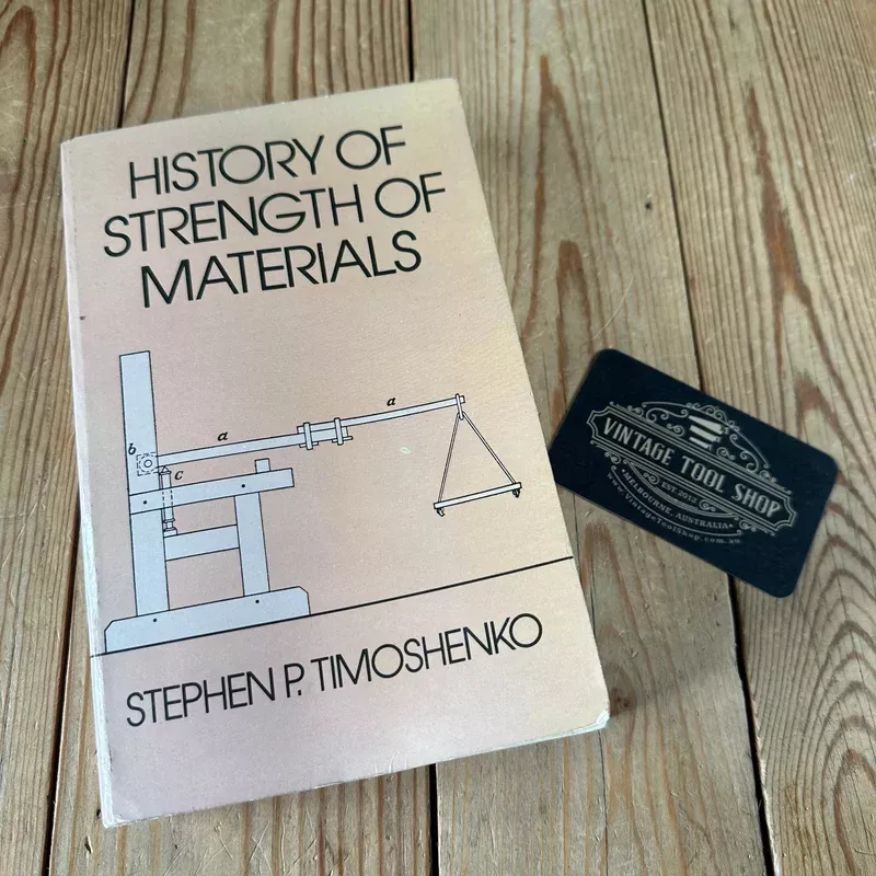 XBN27 Vintage 1983 History of Strength of Materials BOOK by S.P.Timoshenko